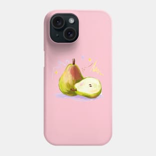 Pear HAnd Drawn Phone Case