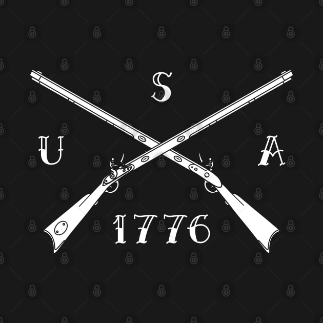 Flintlock Muzzleloader USA 1776 by Huhnerdieb Apparel