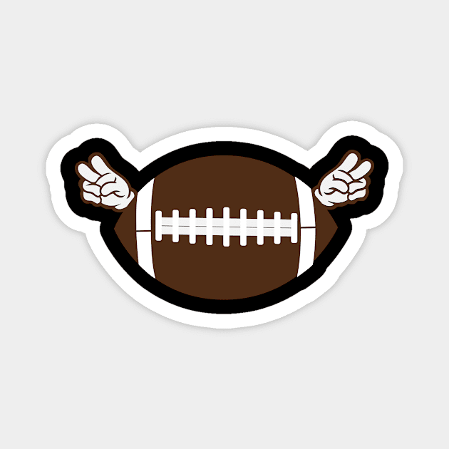 American Football Peace Magnet by POS