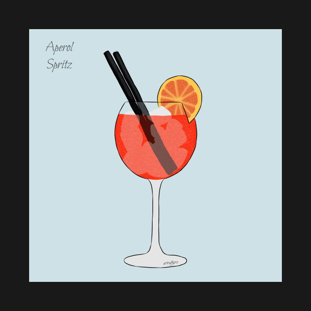 Aperol Spritz Cocktail Summer Drink by ArtRaft Pro