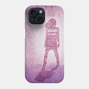 Woman Power Superhero Floral Phone Case