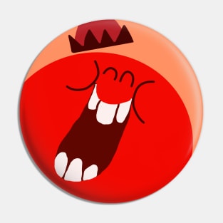 Jolly Olly Orange "Funny Face" Pin