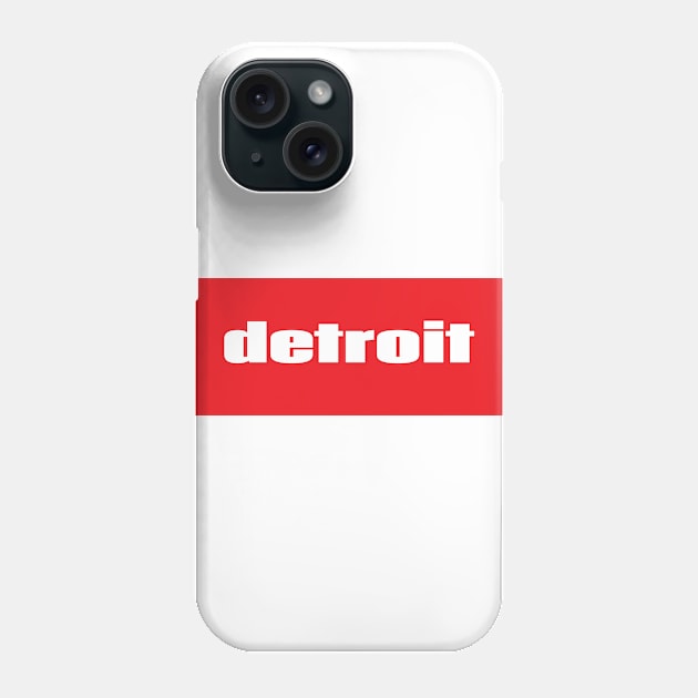 Detroit Phone Case by ProjectX23Red