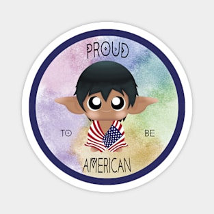 Proud to be American (Sleepy Forest Creatures) Magnet