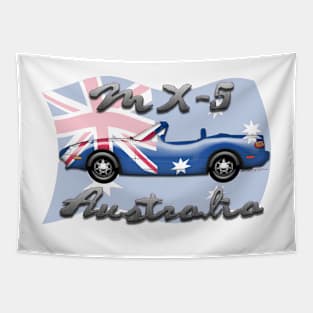 Miata MX-5 Australia Flag Tapestry