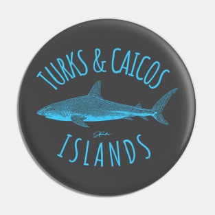 Turks & Caicos Islands Caribbean Reef Shark Pin