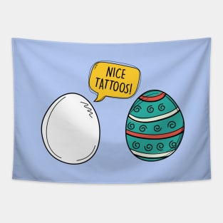 Easter eggs and humor Tapestry