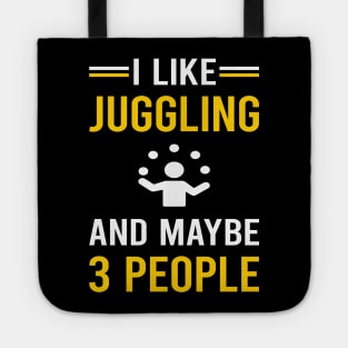 3 People Juggling Juggle Juggler Tote