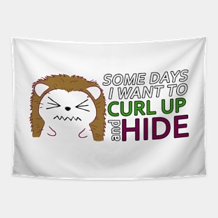 Curl up and hide - Hedgehog Tapestry