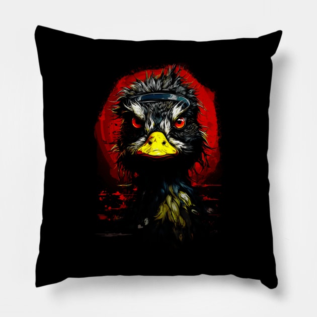 Kung Fu Duck Pillow by Allbestshirts