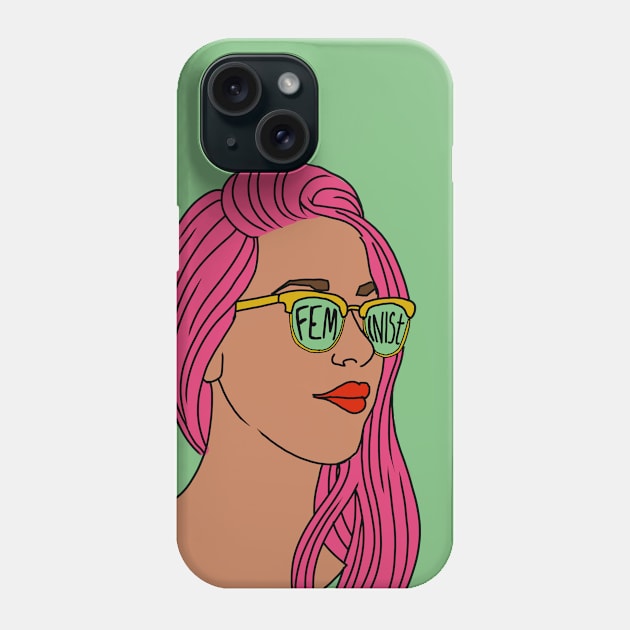 feminst Feminism t-shirt Phone Case by The Brooklyn Vibe