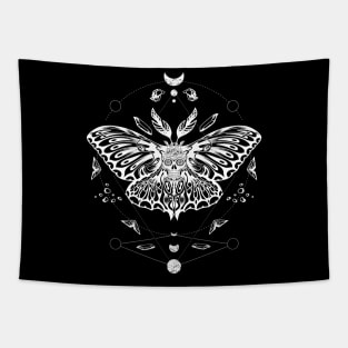 Death Moth Dark Mythology Tapestry