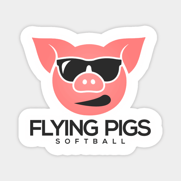 flying pigs raglan Magnet by Lorenzo72