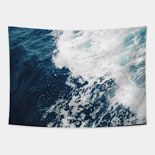 super white waves Tapestry