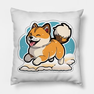 Akita Dog Sticker Pillow