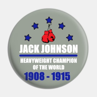 Jack Johnson - Heavyweight Champion of the World Pin