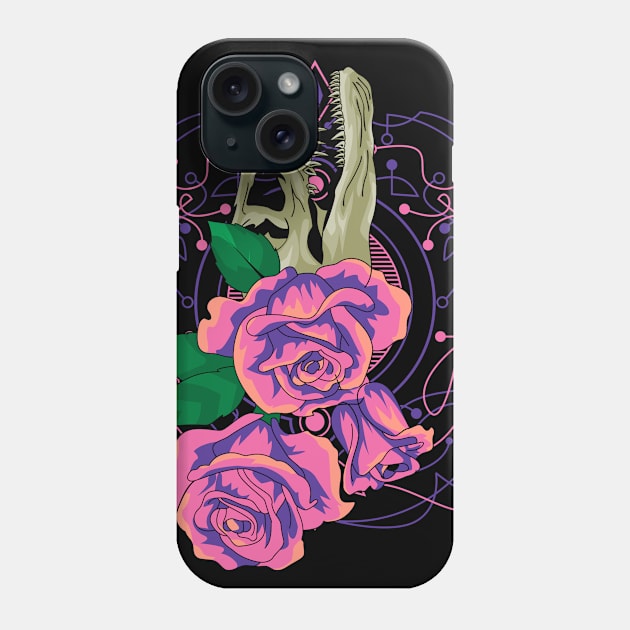 vintage rose skull Phone Case by SHINIGAMII