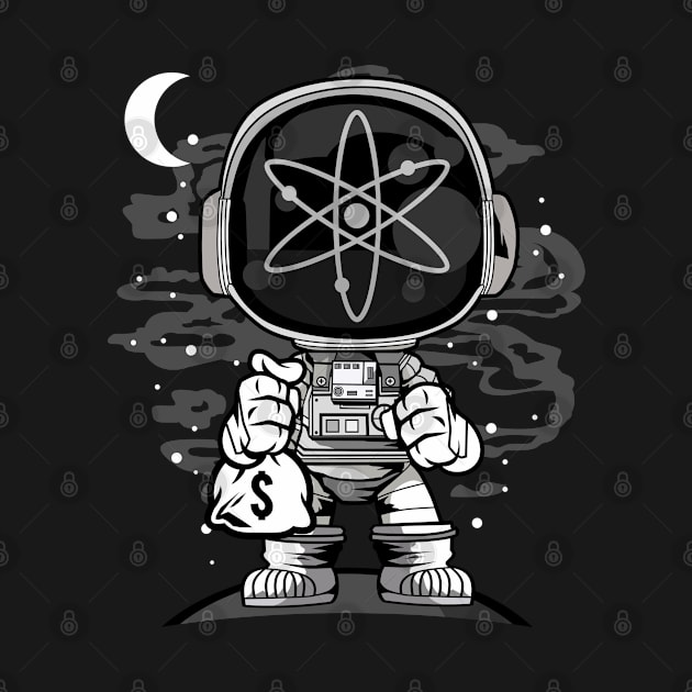 Astronaut Cosmos Crypto ATOM Coin To The Moon Token Cryptocurrency Wallet HODL Birthday Gift For Men Women Kids by Thingking About