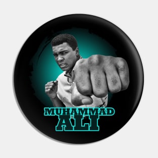 Muhammad Ali action Pin