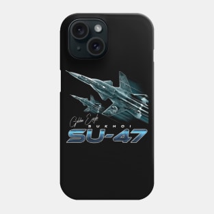 Sukhoi SU-47 the Golden Eagle Russian Fighterjet Phone Case