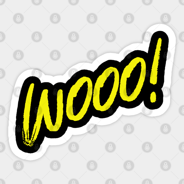 Wooo! (yellow) - Wooo Ric Flair - Sticker