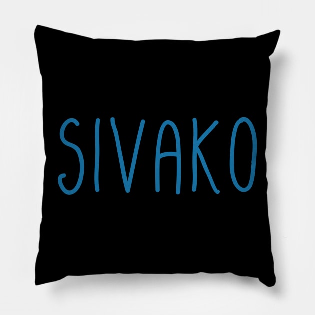 Sivako Pillow by mariahmilller