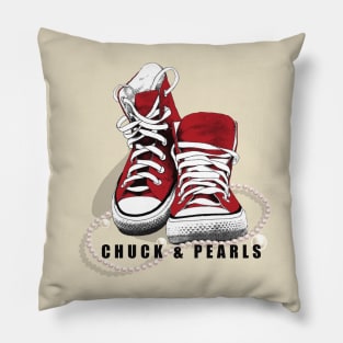 Chuck and Pearls Pillow