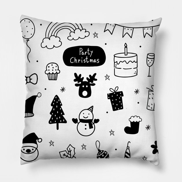 Christmas pattern Pillow by hedehede