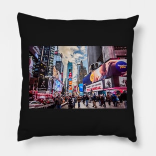 Times Square, New York, New York, USA Pillow