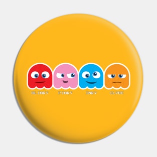 Pacman Ghosts Pin