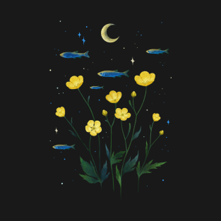 Flowers and Fish T-Shirt