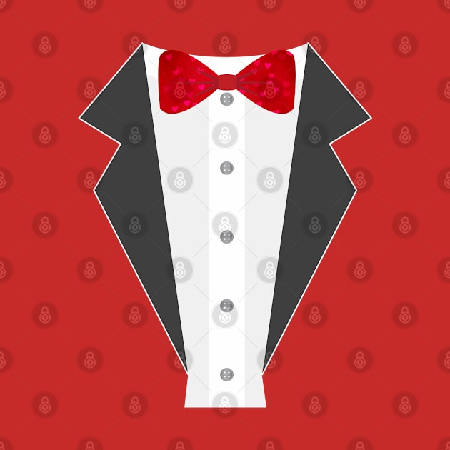 Valentines Day Heart Bow Tie Tuxedo Costume by Flippin' Sweet Gear