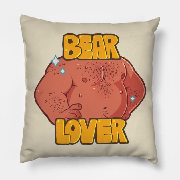 Bear Lover Pillow by JungaBeast