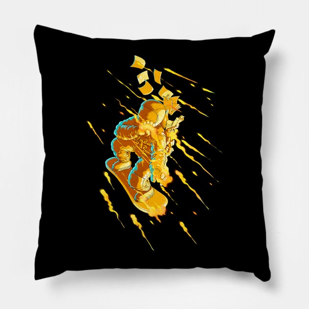 The Messenger Pillow by angrymonk