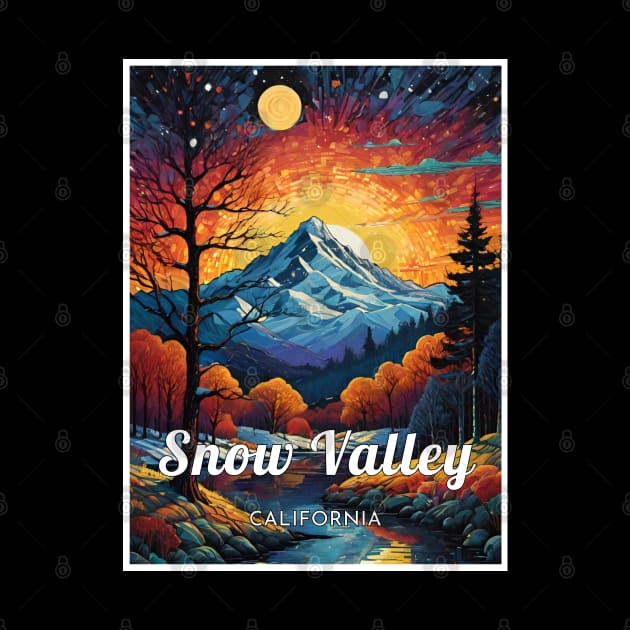 Snow Valley California USA ski by UbunTo