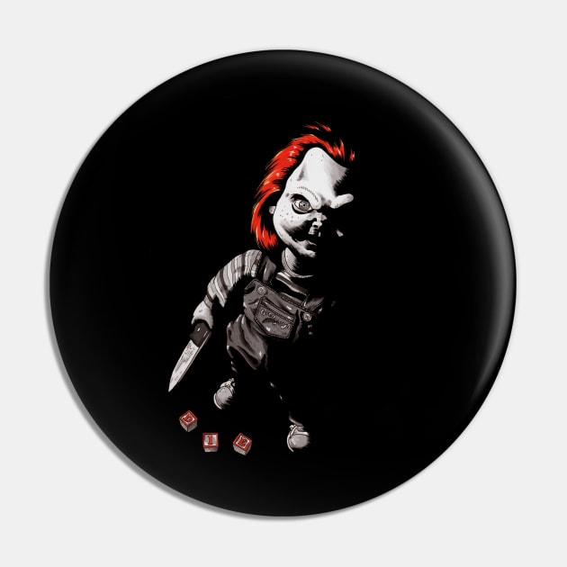 Chucky Pin by JonathanGrimmArt