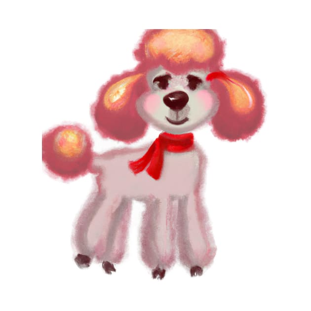 Cute Poodle Drawing by Play Zoo