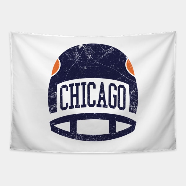 Chicago Retro Helmet - White Tapestry by KFig21