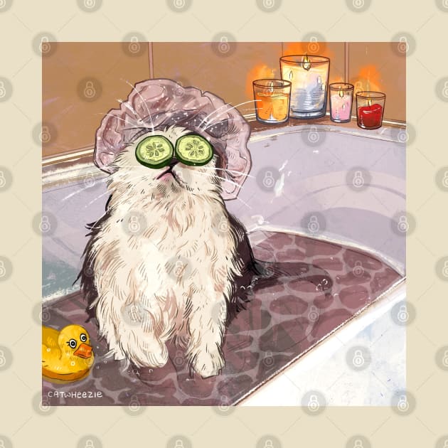 Spa Cat by Catwheezie