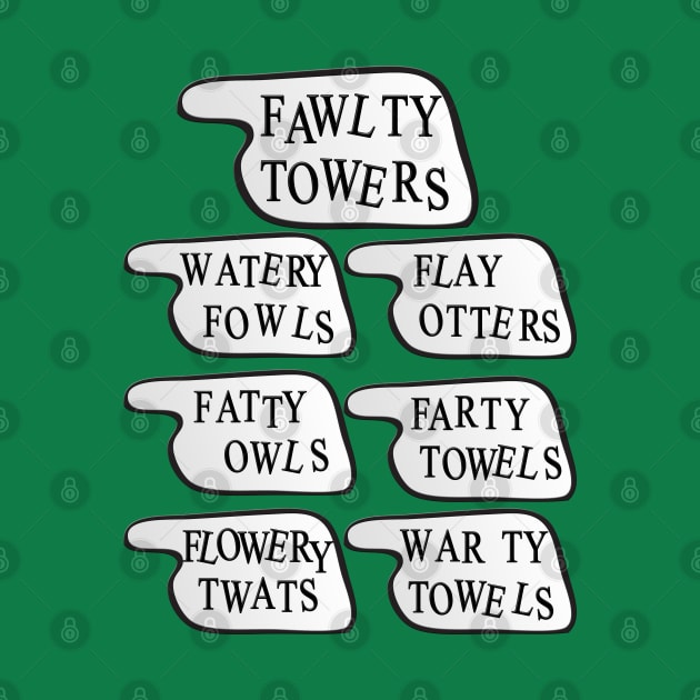 Watery Fowls, Flay Otters, Fatty Owls, Farty Towels, Warty Towels by Meta Cortex