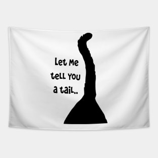 Let Me Tell You A Tail Cat Fun Pun Quote Tapestry