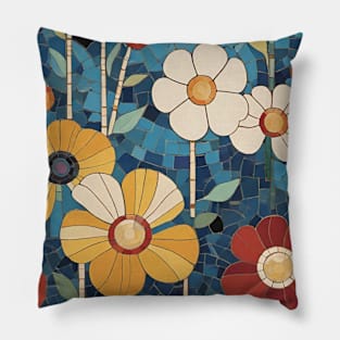 Gustav Klimt's Floral Flourish: Inspired Floral Pattern Pillow