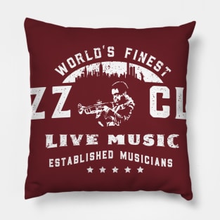 Vintage Jazz Club Design Pillow