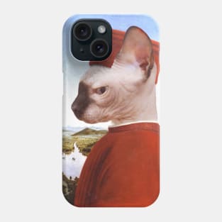 Portrait of a Sphynx Cat as Federico da Montefeltro - Pet Gift Phone Case