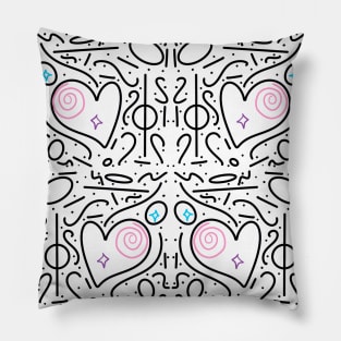 Fun and Funky Hearts Pillow