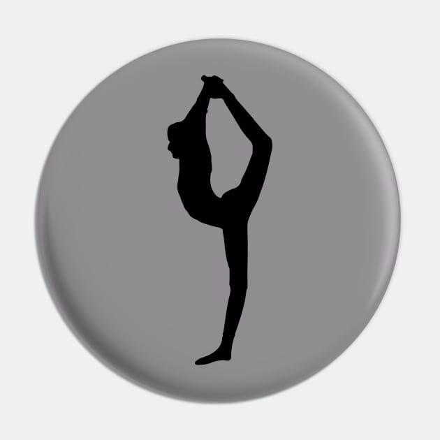 Young girl gymnast silhouette Pin by designnas2