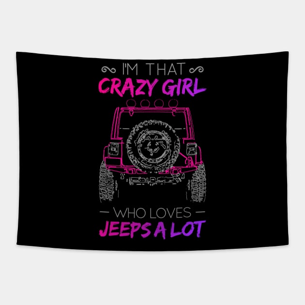 Jeep Girls Tapestry by RichyTor