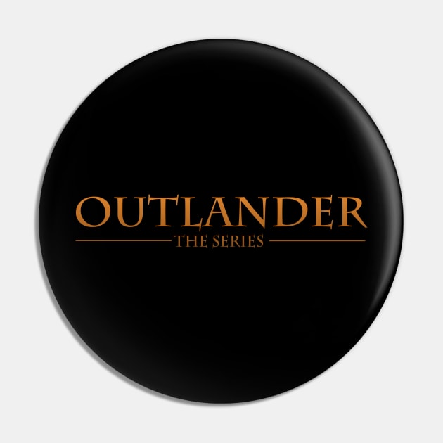 Outlander The Series Golden Text Logo Pin by devanpm