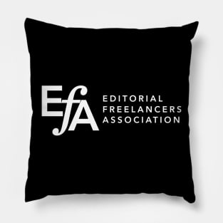 EFA Full Logo in white Pillow