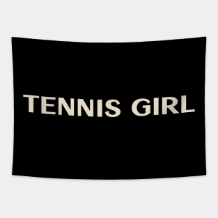 Tennis Girl Funny Girl Ironic Girl Tapestry